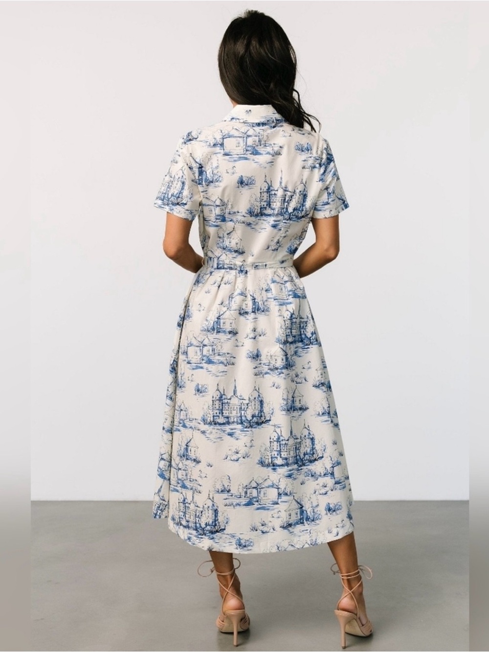 NWT Baltic Born Layne Midi Dress Holland Toile Print - Picture 4 of 16